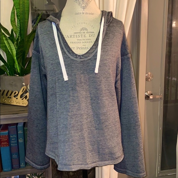 Xhilaration Tops - Xhilaration Dark Gray hoodie sweatshirt pullover L​